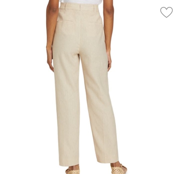 Cinq à Sept Arlene Linen-Cotton Straight Pants - Picture 2 of 4